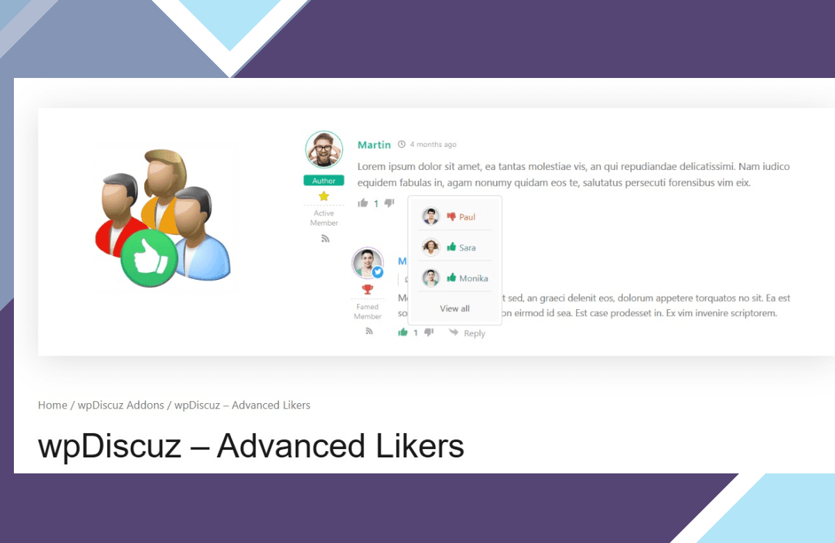 wpDiscuz – Advanced Liking screenshot