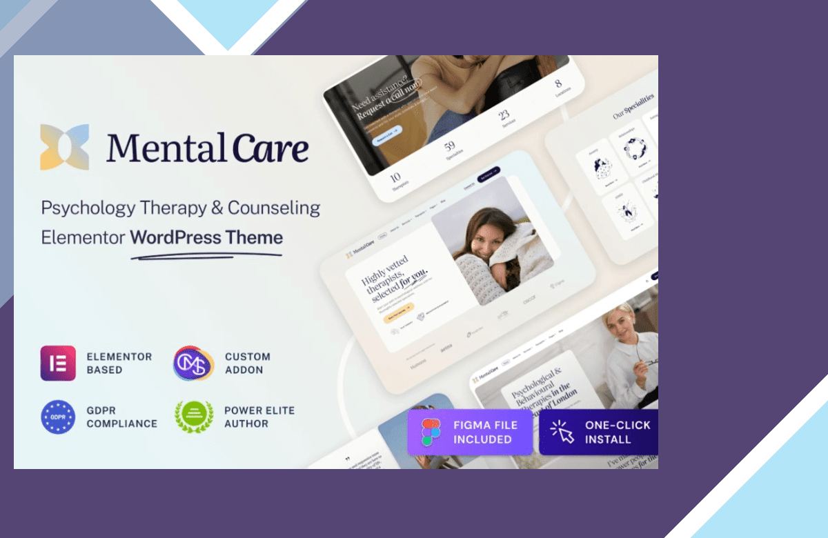 Mental Care – Therapy and Counseling WordPress Theme screenshot