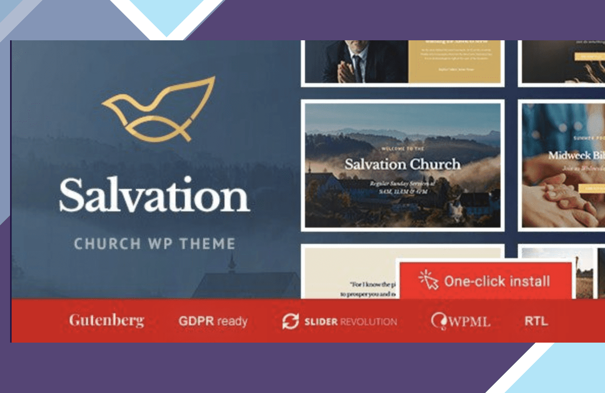 Salvation – Church and Religion WP Theme screenshot