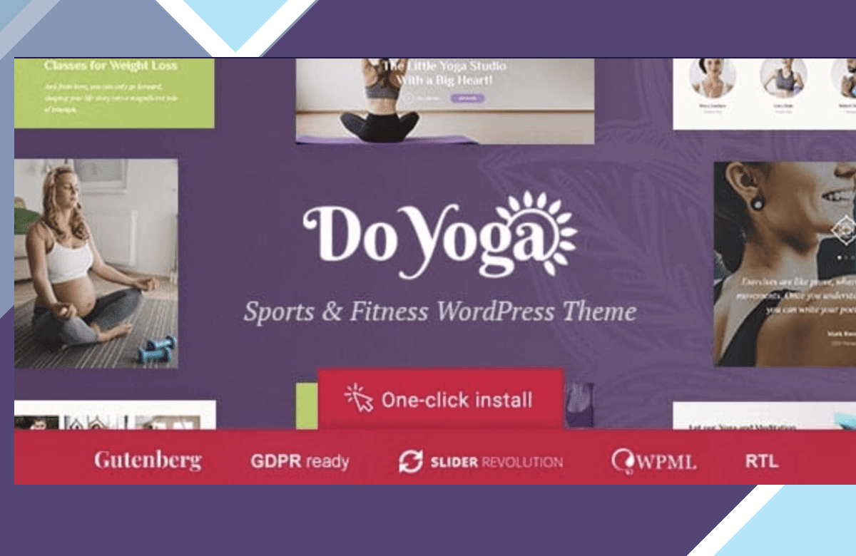 Do Yoga – Fitness Studio and Pilates Club WordPress Theme screenshot