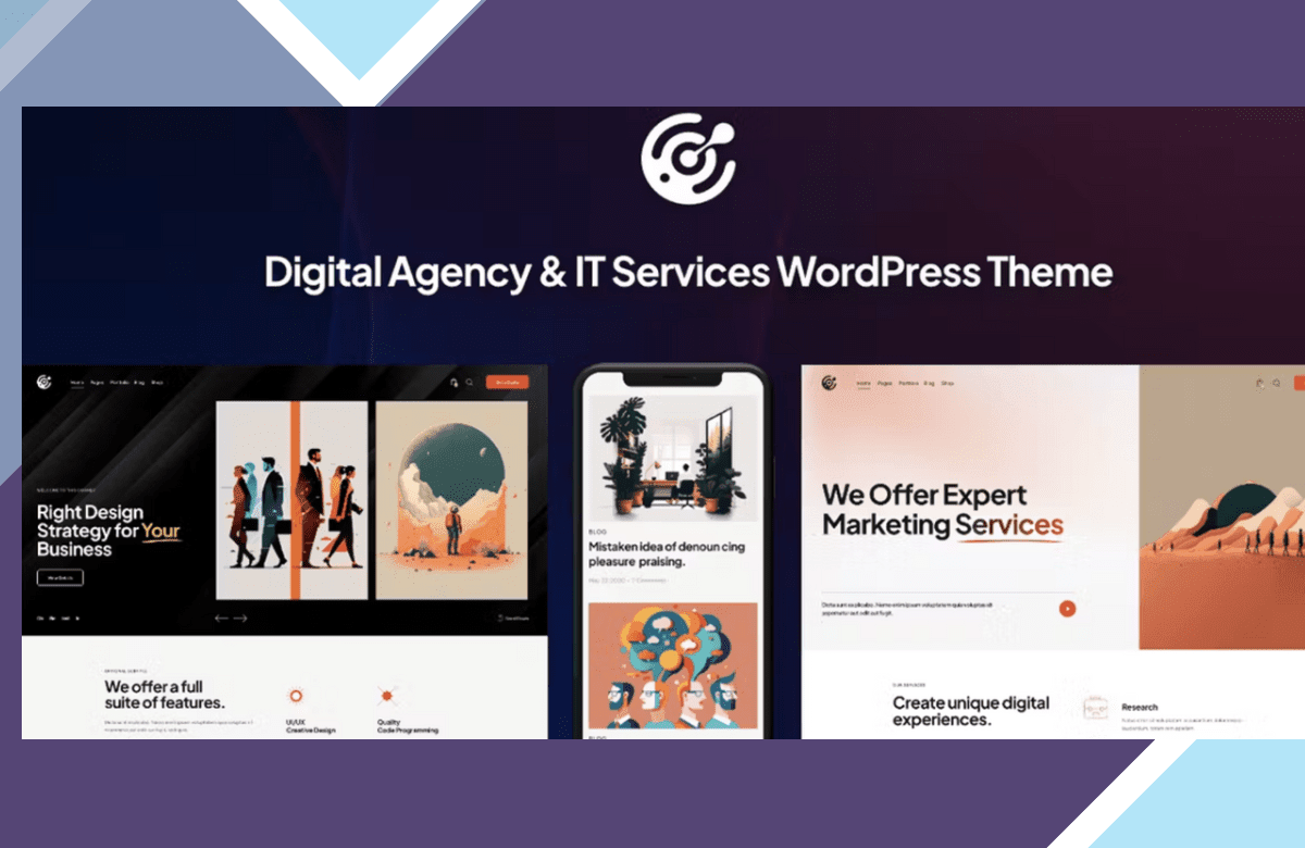 Inset – Digital Agency and IT Services WordPress Theme screenshot