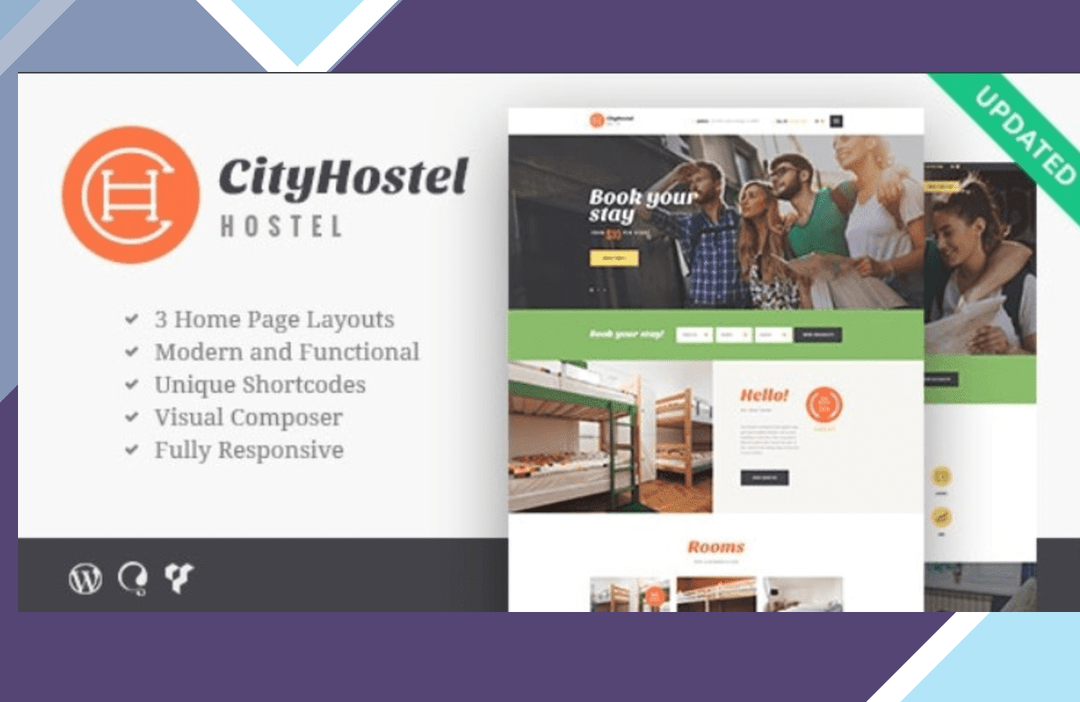 City Hostel | A Travel and Hotel Booking WordPress Theme screenshot