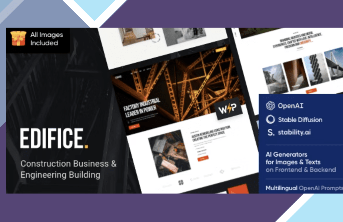 Edifice – Construction and Building WordPress Theme screenshot