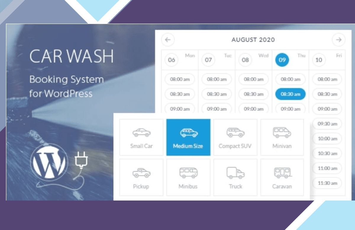 Car Wash Booking System For WordPress screenshot