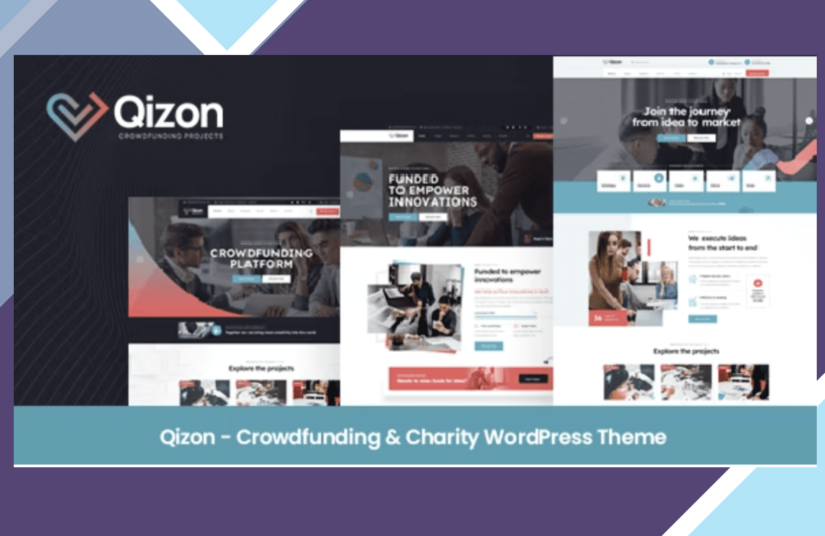 Qizon – Crowdfunding and Charity WordPress Theme screenshot