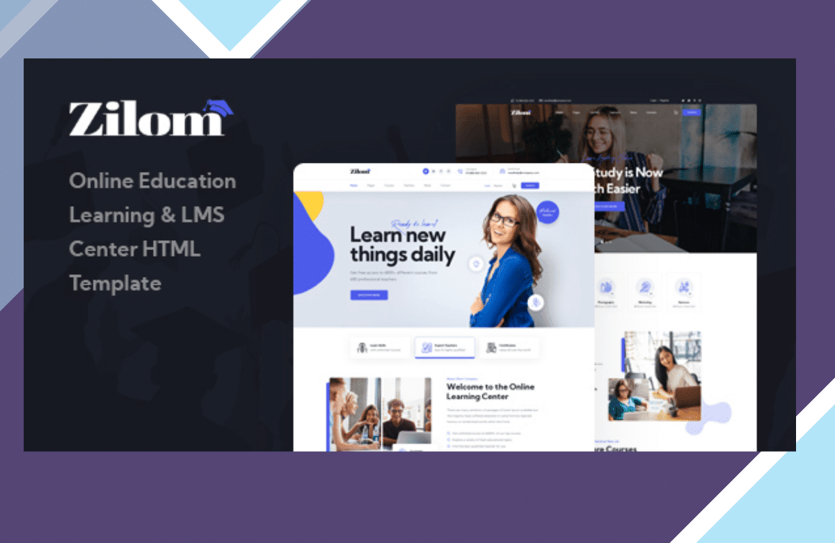 Zilom – Online Education Learning Theme screenshot