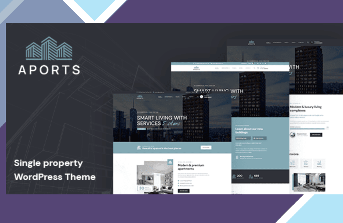 Aports – Single Property WordPress Theme screenshot