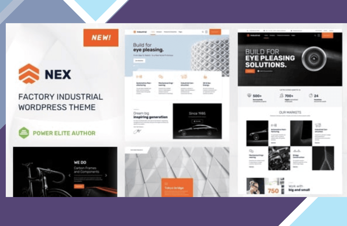 Nex – Industrial WordPress Theme screenshot