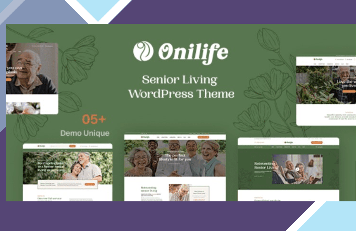 Onilife – Senior Living WordPress Theme screenshot