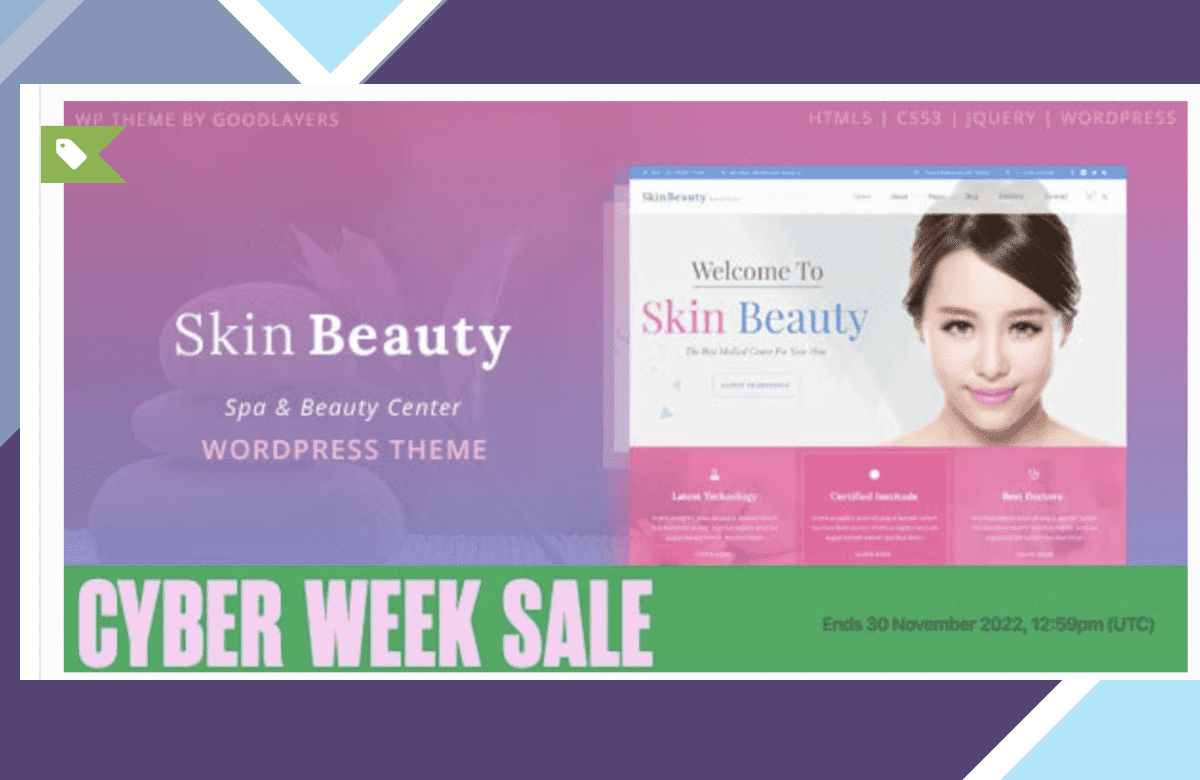 Skin Beauty – Beauty | Spa | Salon WordPress Theme screenshot