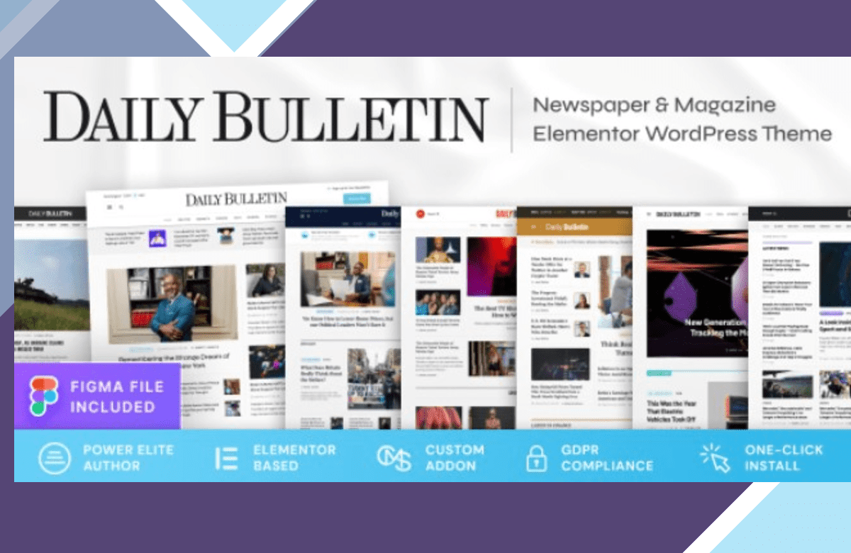 Daily Bulletin – Magazine and Newspaper WordPress Theme screenshot