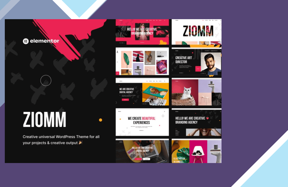 Ziomm – Creative Agency and Portfolio Theme screenshot
