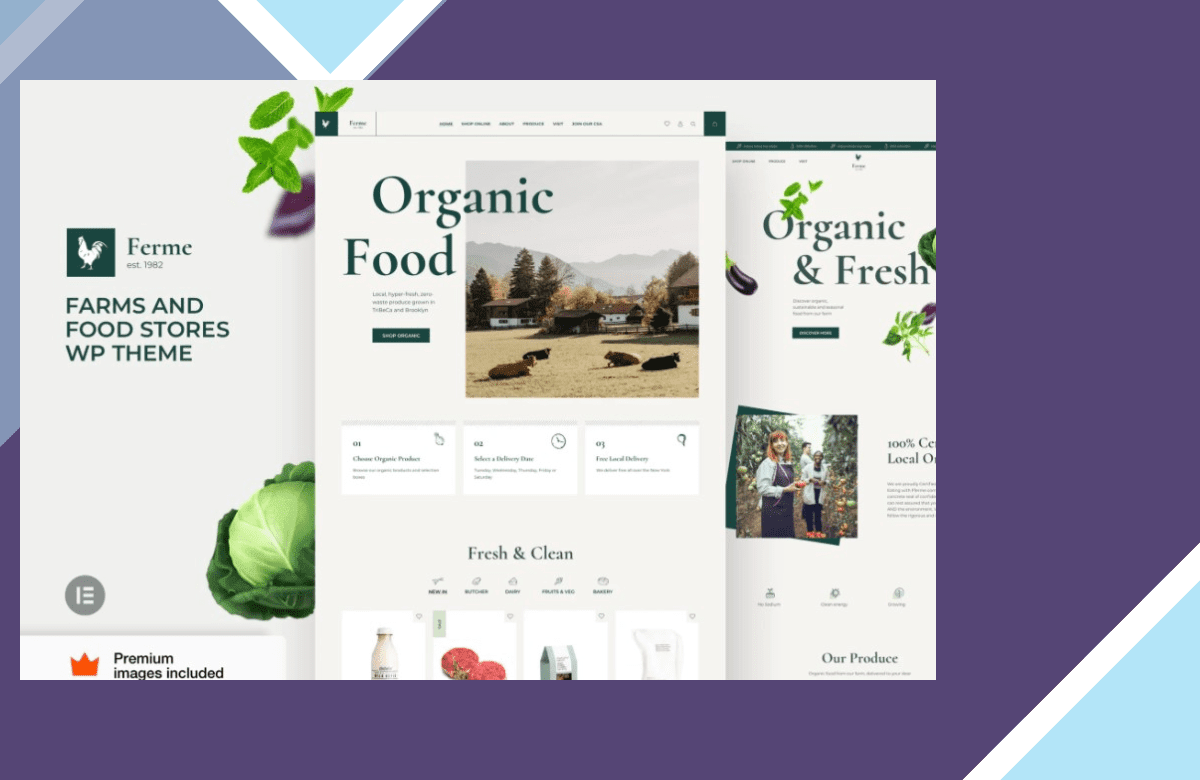 Ferme – Food Store and Farm Elementor Pro Theme screenshot