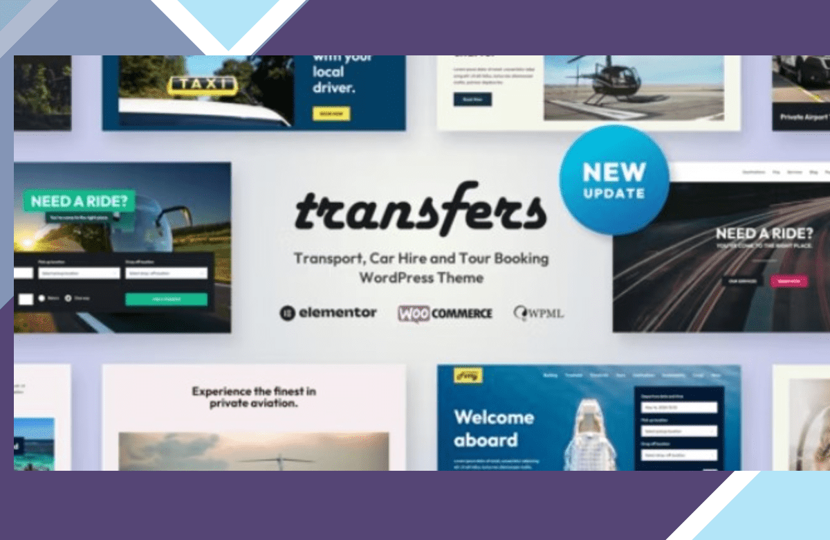 Transfers – Transport and Car Hire WordPress Theme screenshot
