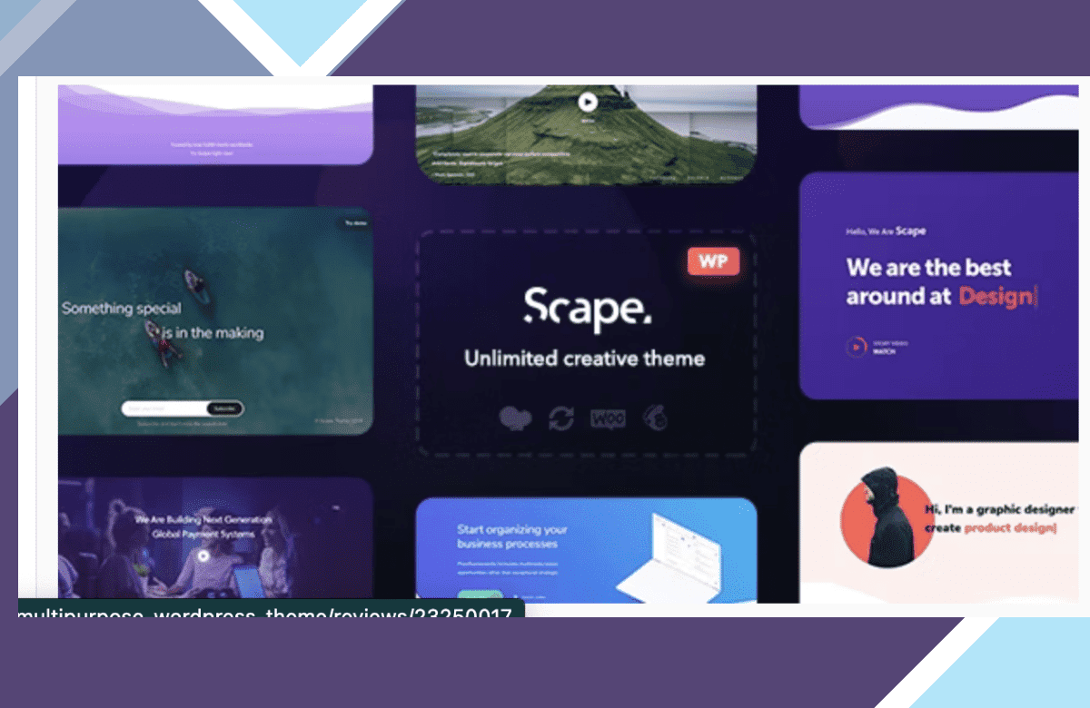 Scape – Multipurpose WordPress theme screenshot