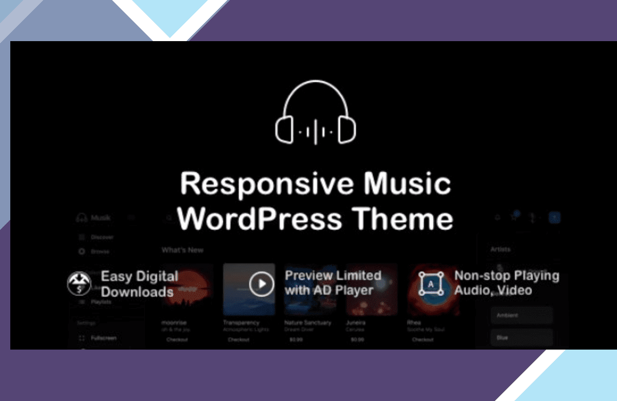 Musik – Responsive Music WordPress Theme screenshot