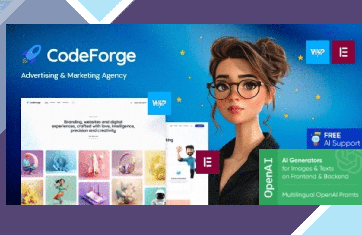 CodeForge – IT Company WordPress Theme screenshot