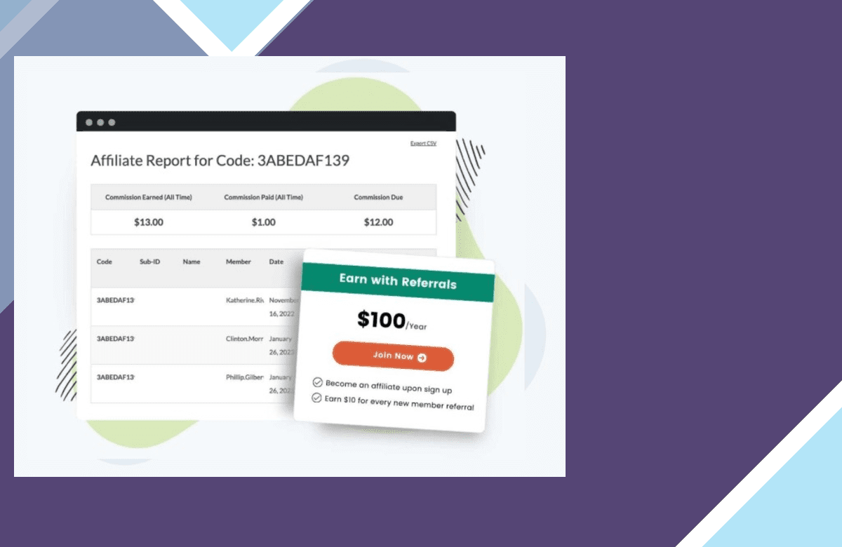Paid Memberships Pro – Affiliates screenshot