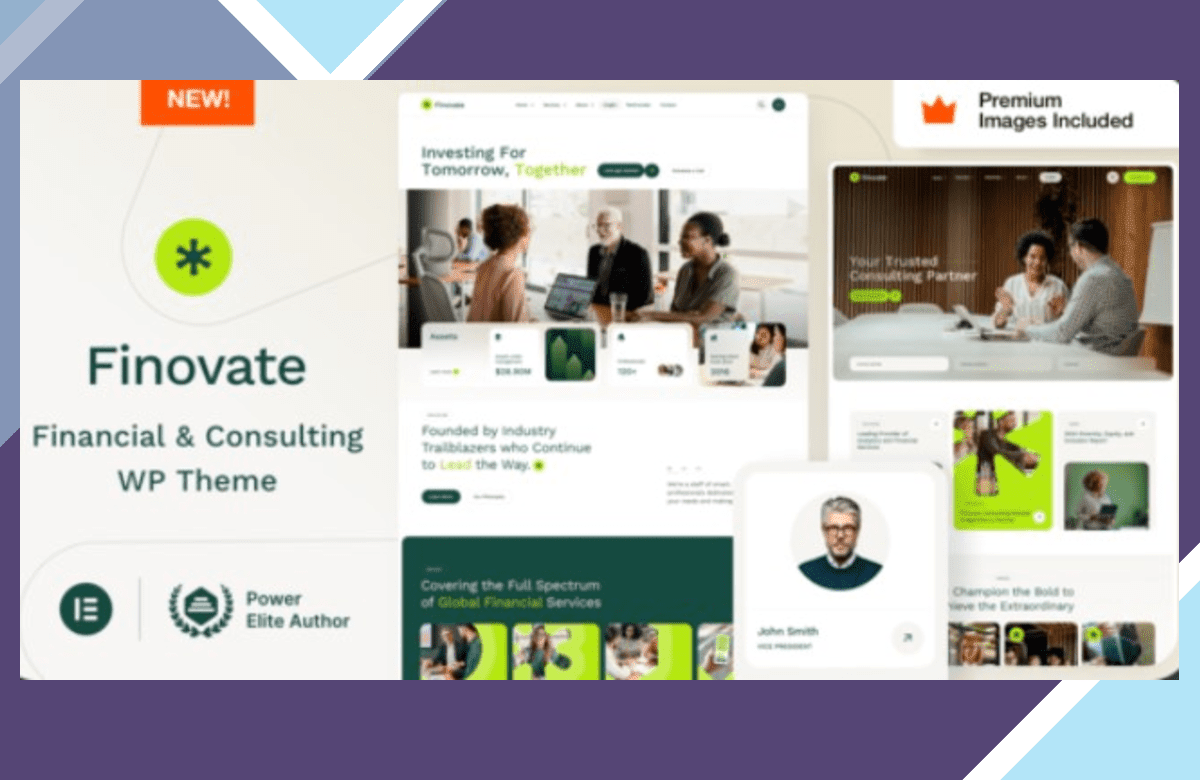 Finovate – Financial Advisors and Business Consulting WordPress Theme screenshot