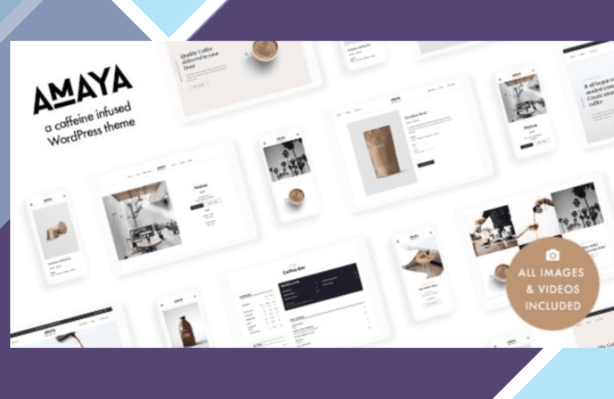 Amaya – Coffee Shop WordPress Theme screenshot