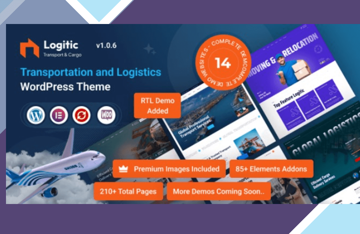 Logitic – Transportation and Logistics WordPress Theme screenshot