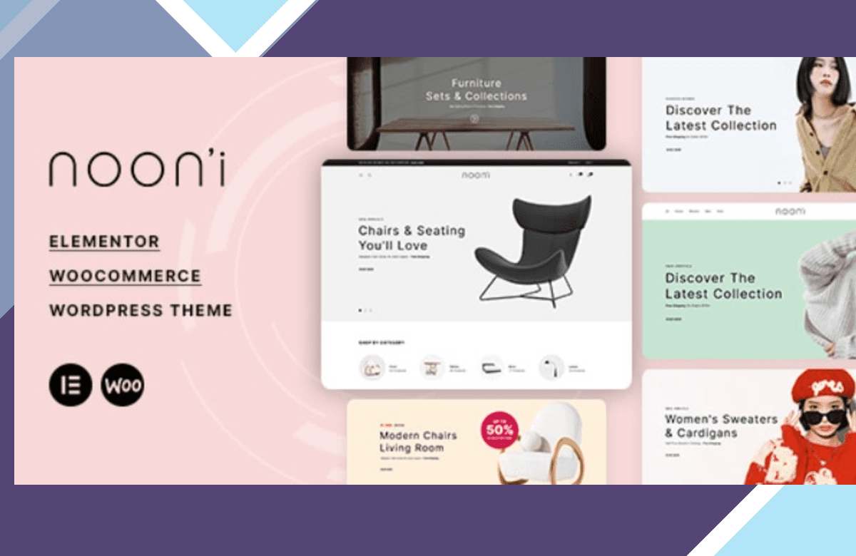 Nooni – Furniture and Fashion WooCommerce Theme screenshot