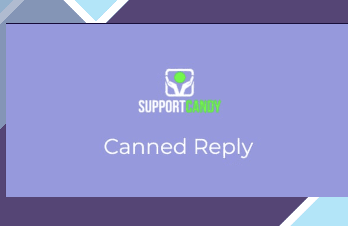 SupportCandy – Canned Reply screenshot