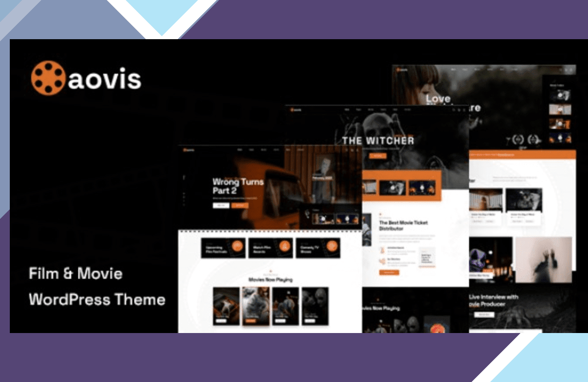 Aovis – Booking Movie Tickets WordPress Theme screenshot