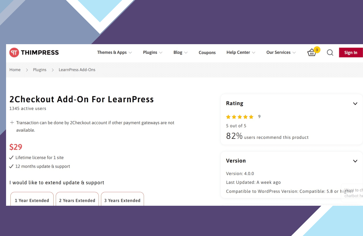 LearnPress 2Checkout Payment screenshot
