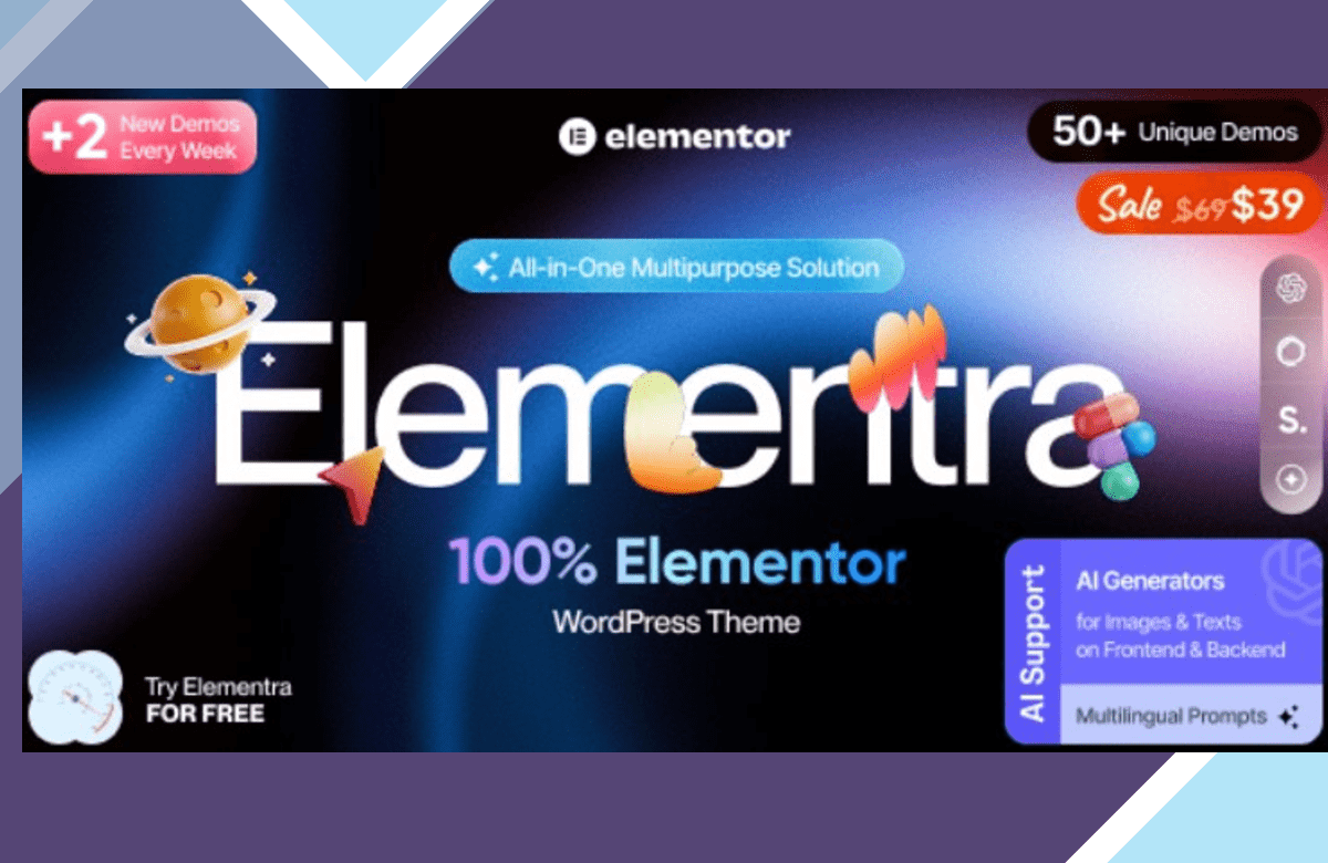 Elementra – Elementor WordPress Theme screenshot