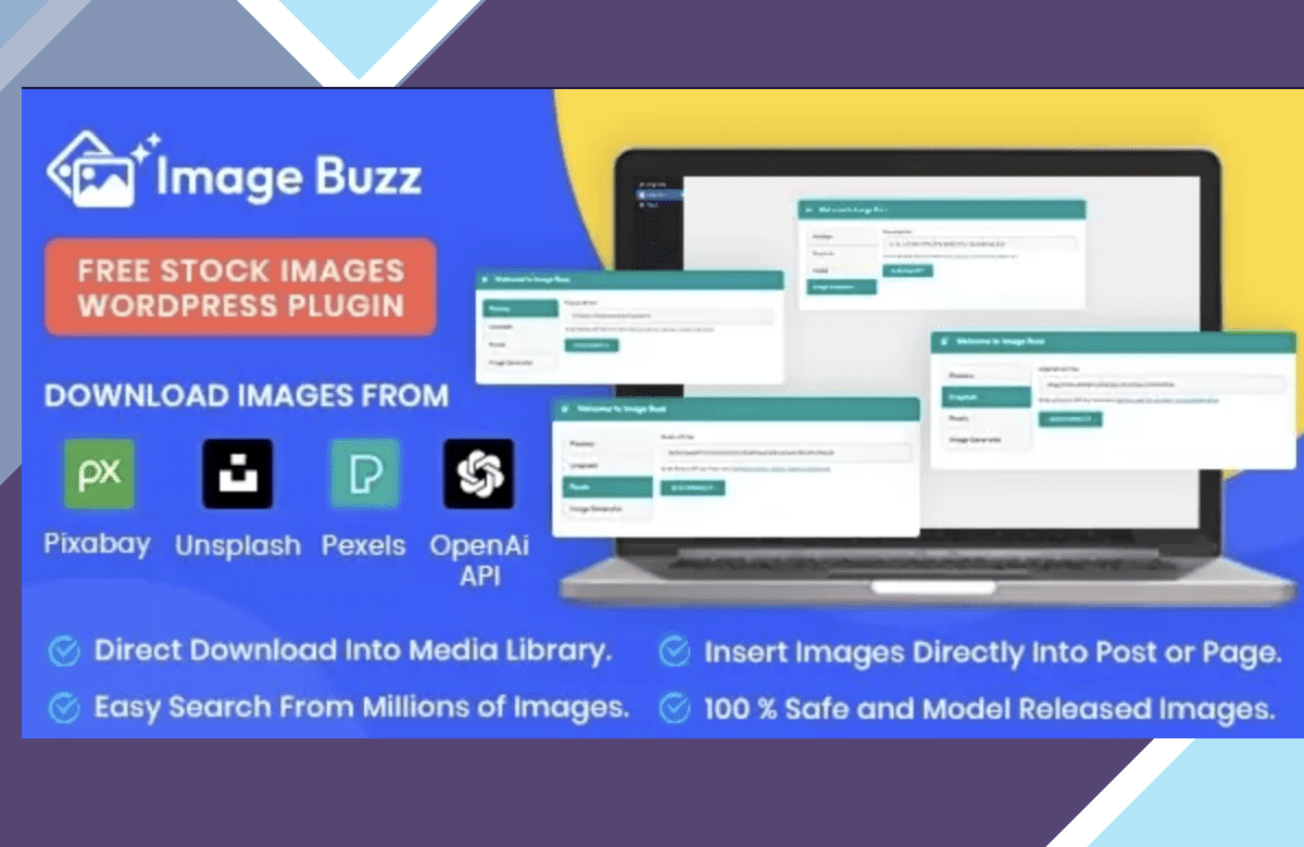 Image Buzz – Free Stock Images WordPress Plugin screenshot