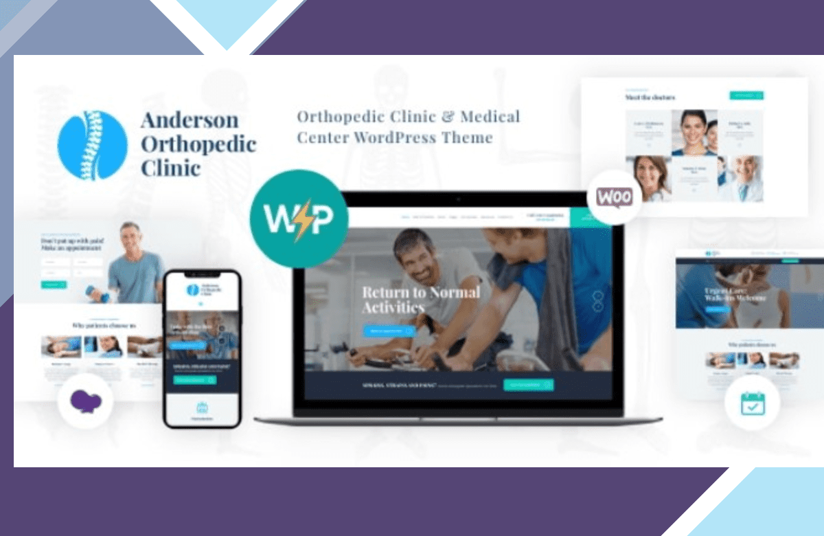 Anderson | Orthopedic Clinic WordPress Theme screenshot