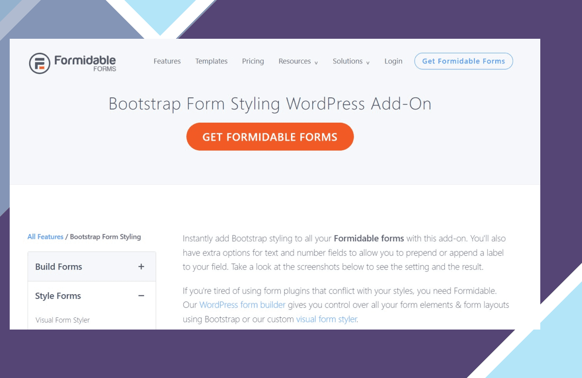 Formidable Forms – Bootstrap screenshot