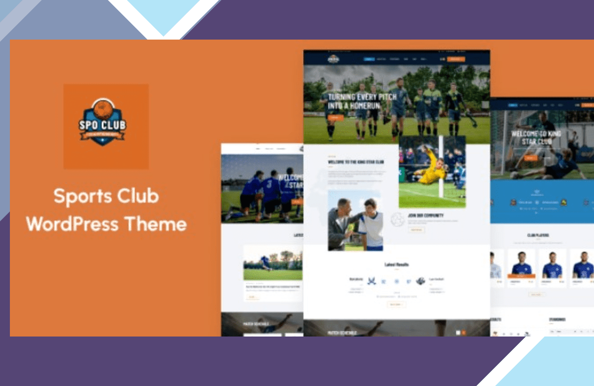 SpoClub – Sports Club WordPress Theme screenshot