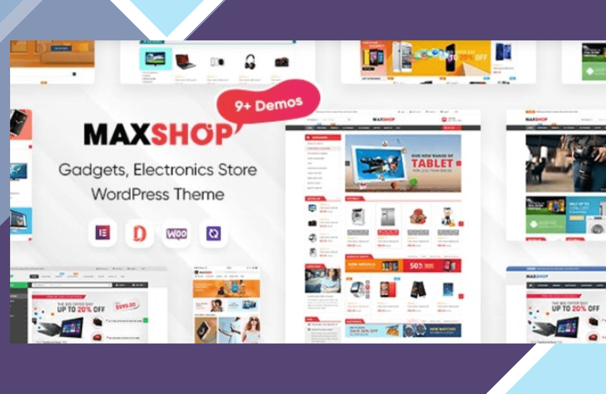 MaxShop – Electronics Store Elementor WooCommerce WordPress Theme screenshot