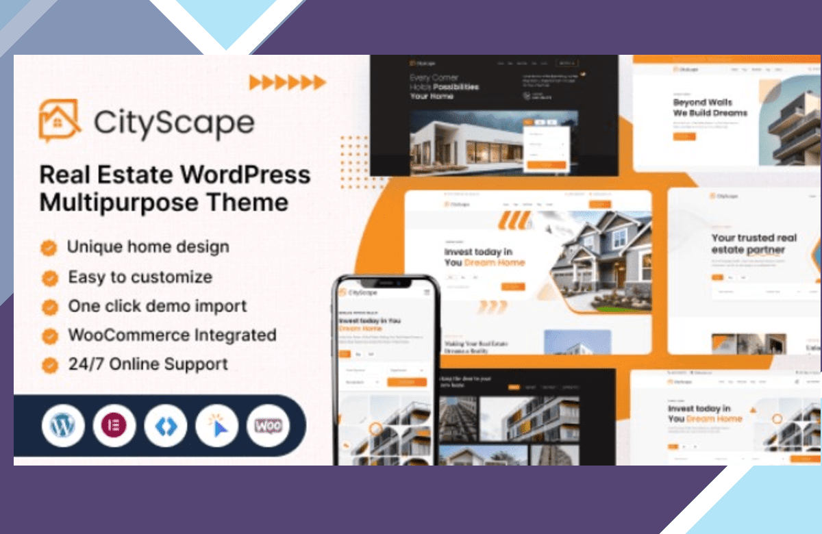 CityScape – Real Estate WordPress Theme screenshot