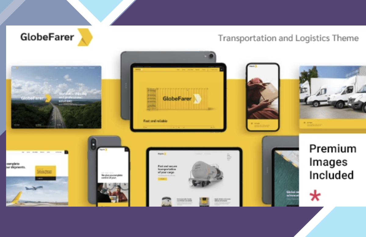 GlobeFarer – Transportation and Logistics Theme screenshot