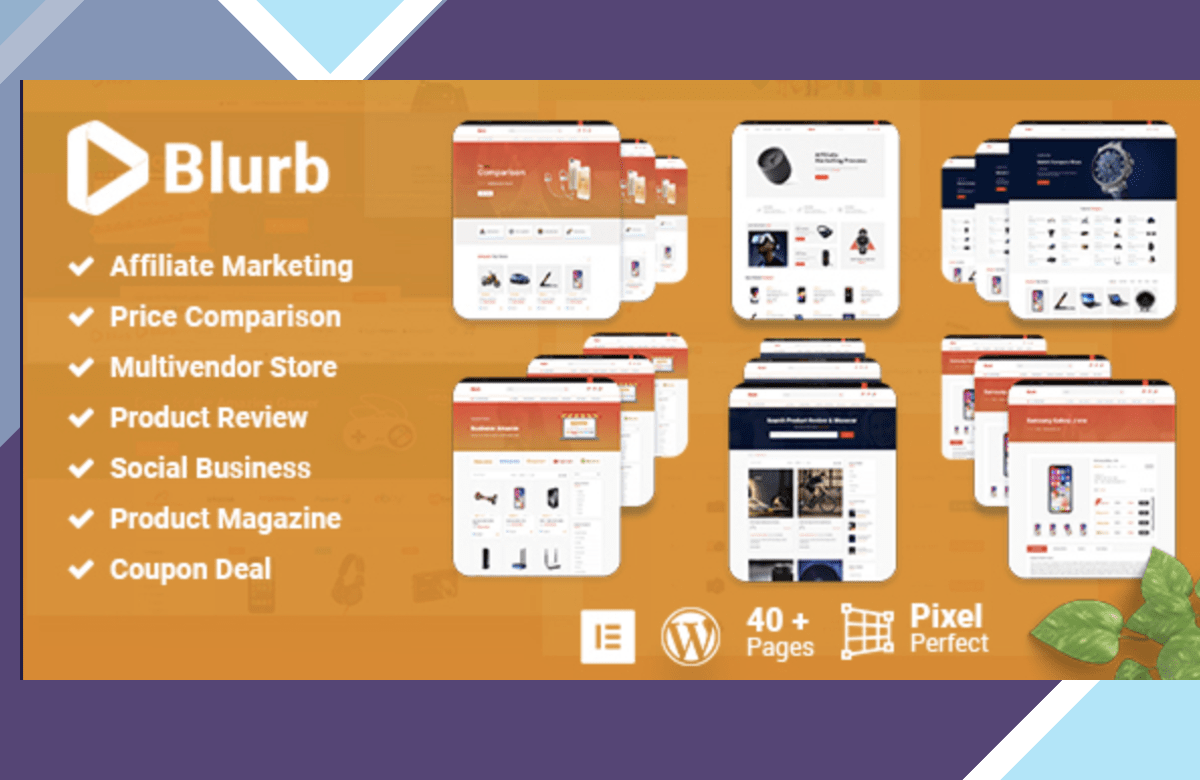 Blurb – Affiliate Marketing WordPress Theme screenshot
