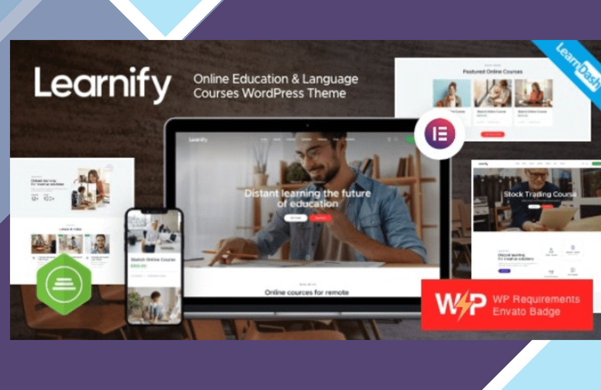 Learnify – Online Education Courses WordPress Theme screenshot