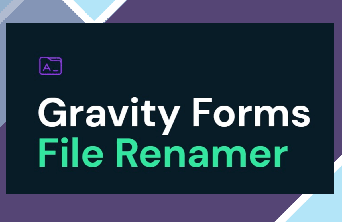 Gravity Forms File Renamer screenshot