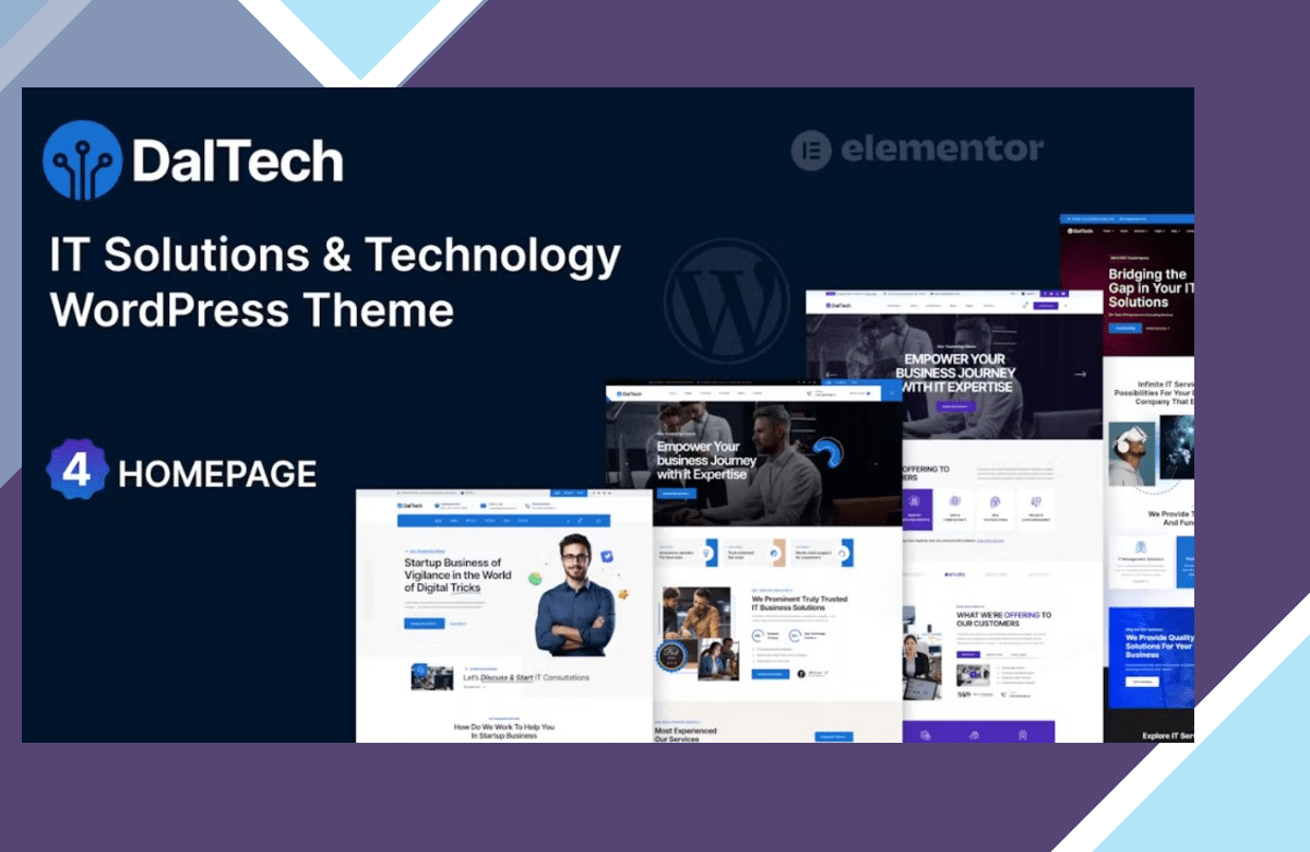 Daltech – IT Solutions and Technology WordPress Theme screenshot