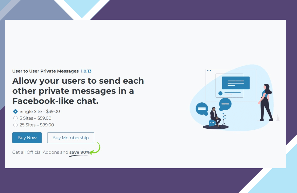 UsersWP – Private Messaging screenshot
