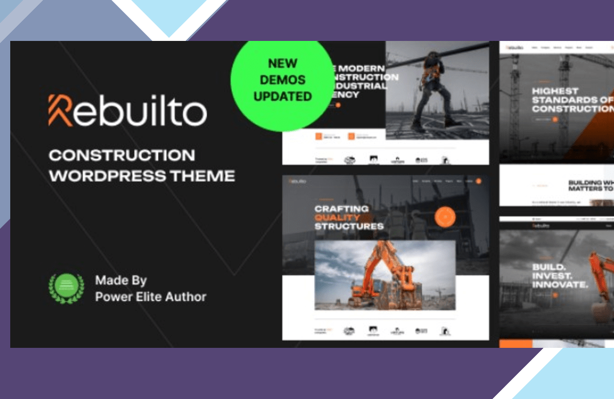 Rebuilto – Construction WordPress Theme screenshot