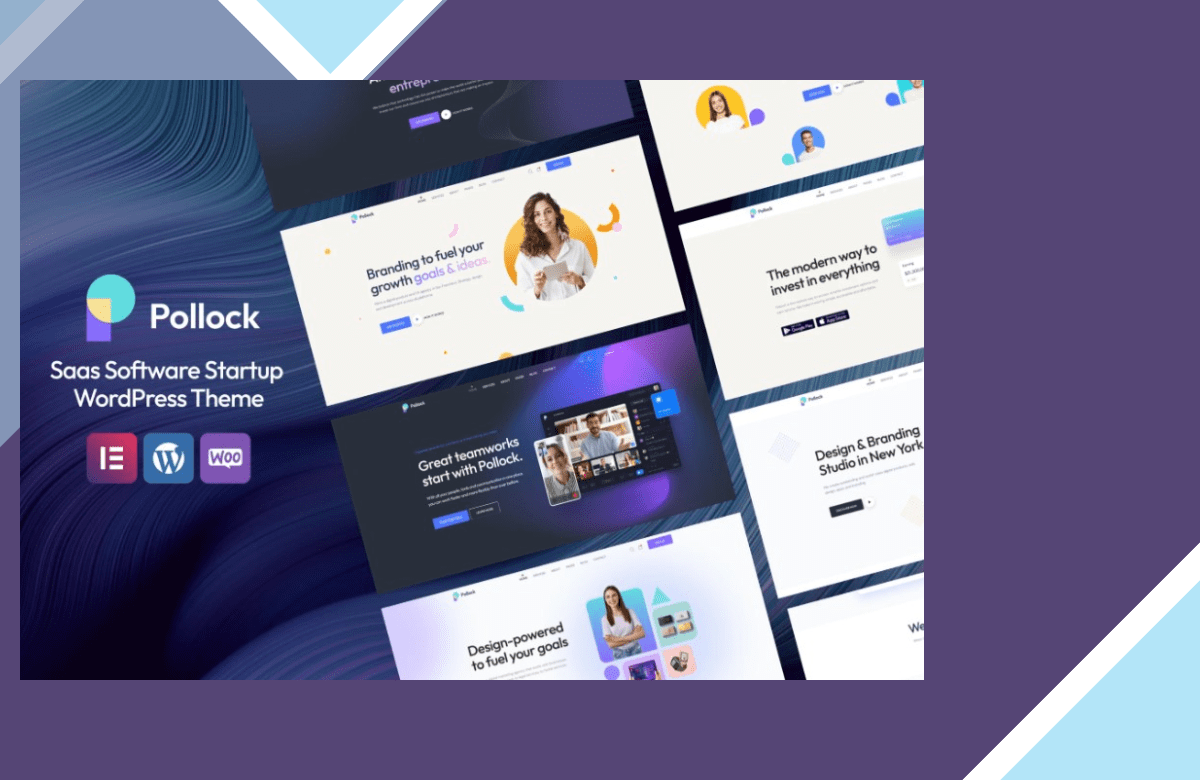 Pollock – Saas Software Startup WordPress Theme screenshot