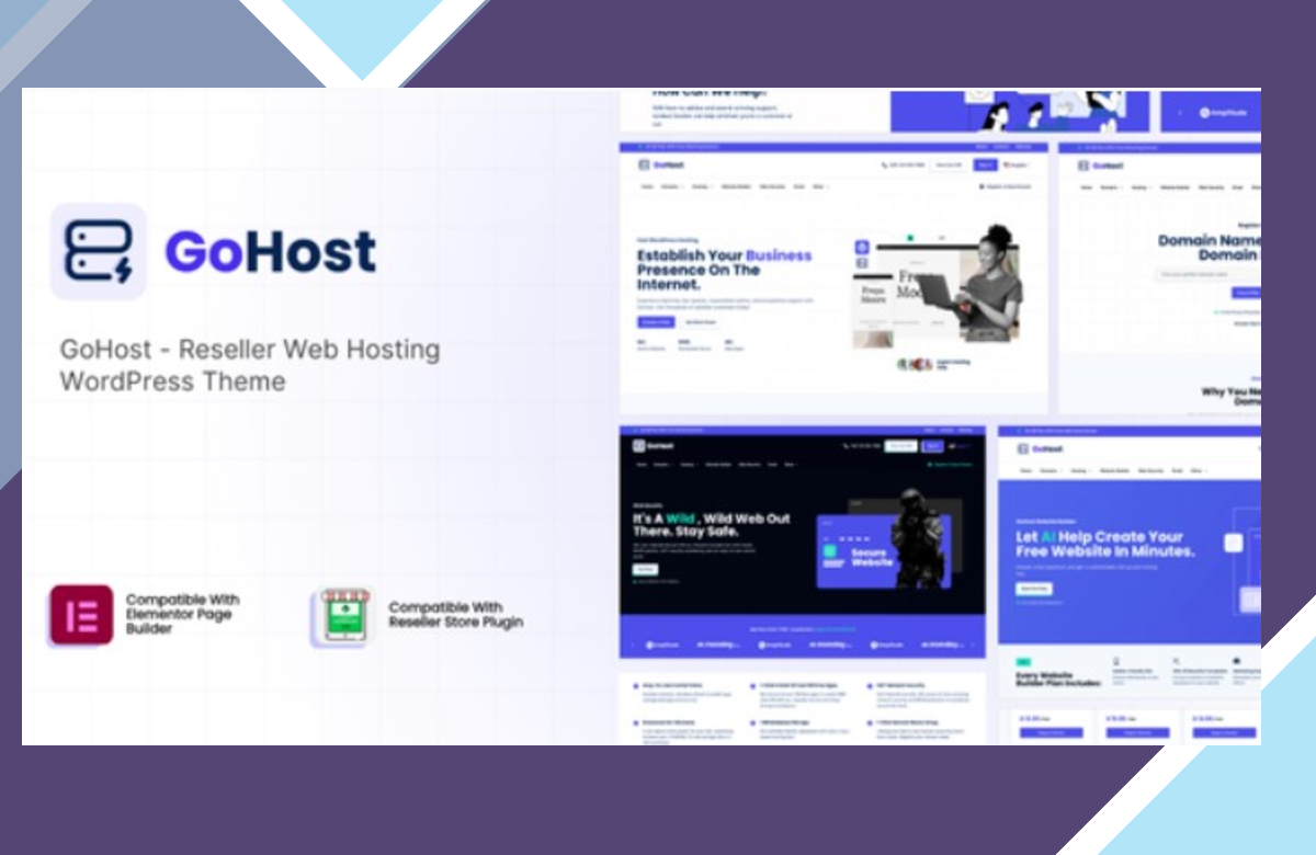 GoHost – Reseller Web Hosting WordPress Theme screenshot