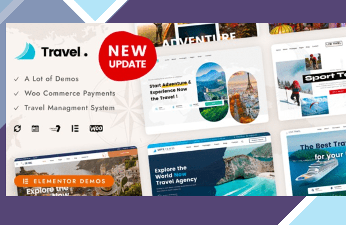 Love Travel – Creative Travel Agency WordPress screenshot