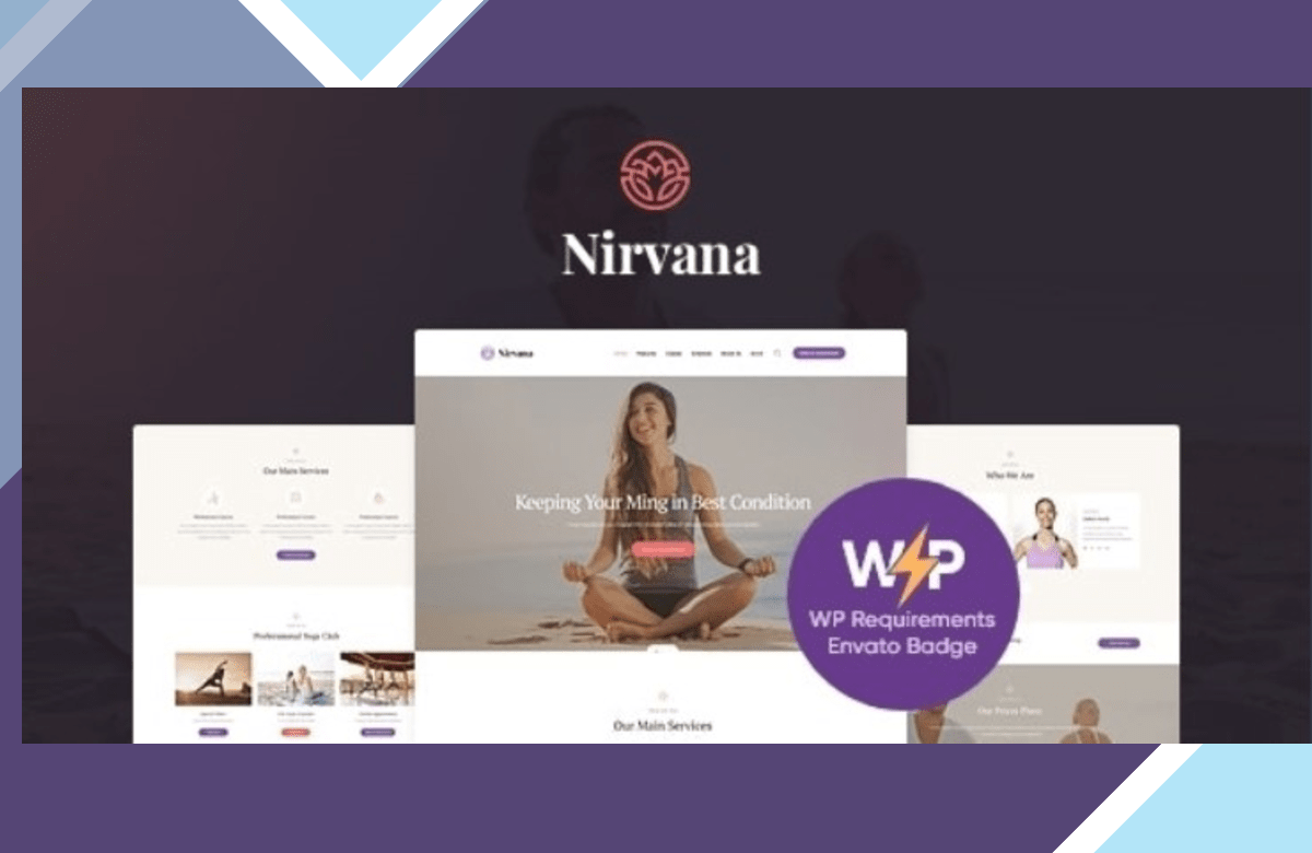 Nirvana | Yoga Studio and Fitness Club WordPress Theme screenshot