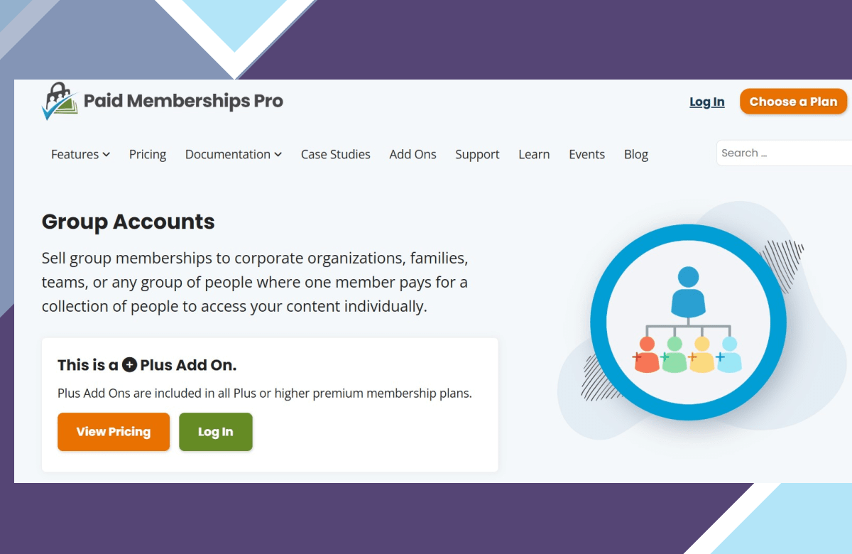 Paid Membership Pro – Group Accounts screenshot