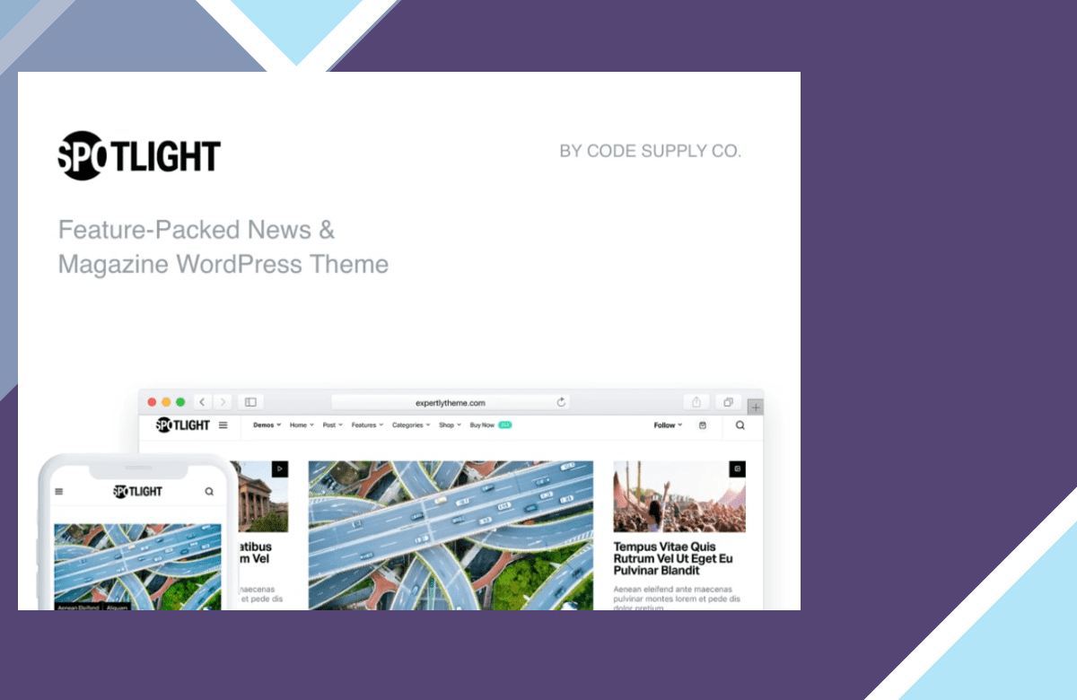 Spotlight – Fast News and Magazine WordPress Theme screenshot