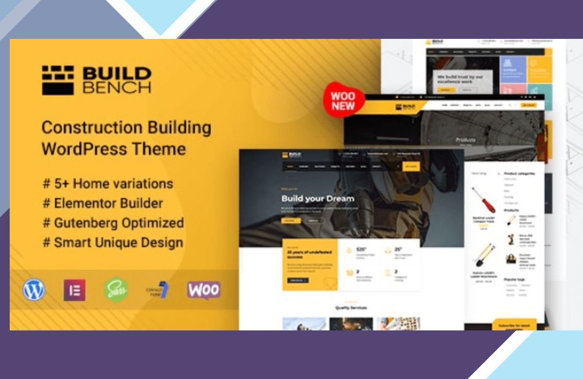 Buildbench – Construction Building WordPress Theme screenshot